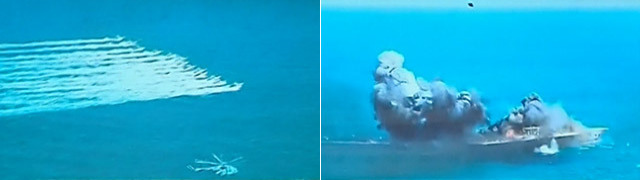 Podczas manewrów pokonali makietę amerykańskiego lotniskowca