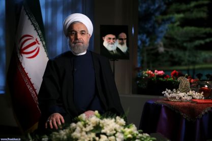 Hasan Rowhani podczas wystąpienie noworocznego